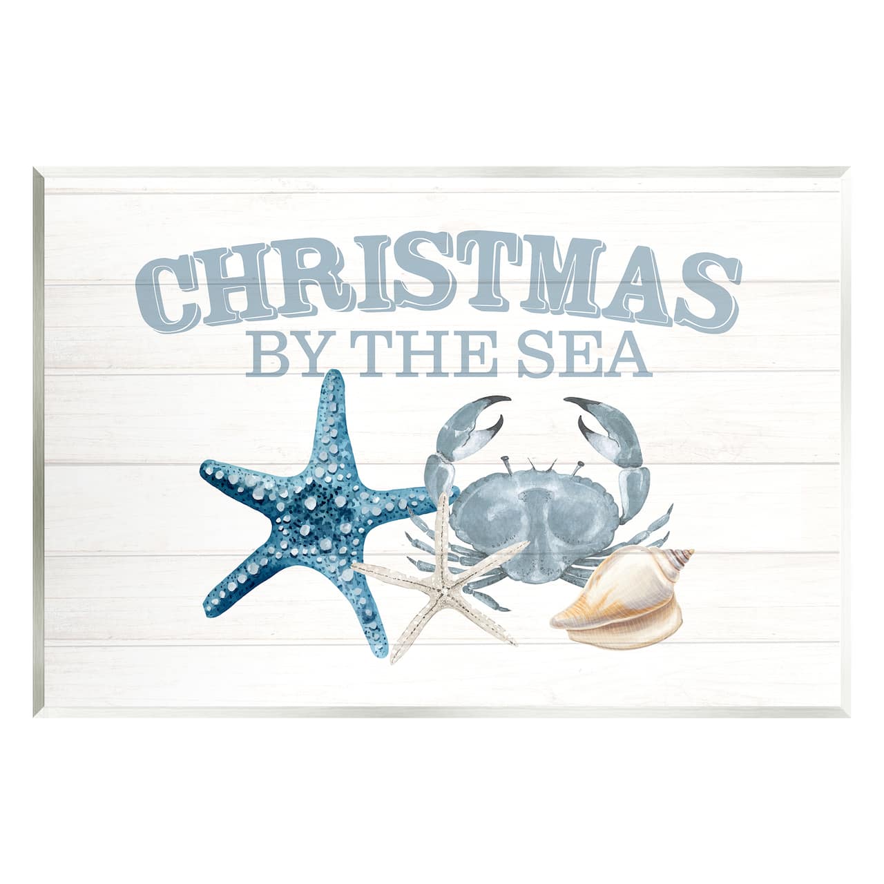 Stupell Industries Christmas By The Sea Nautical Wall Plaque Art